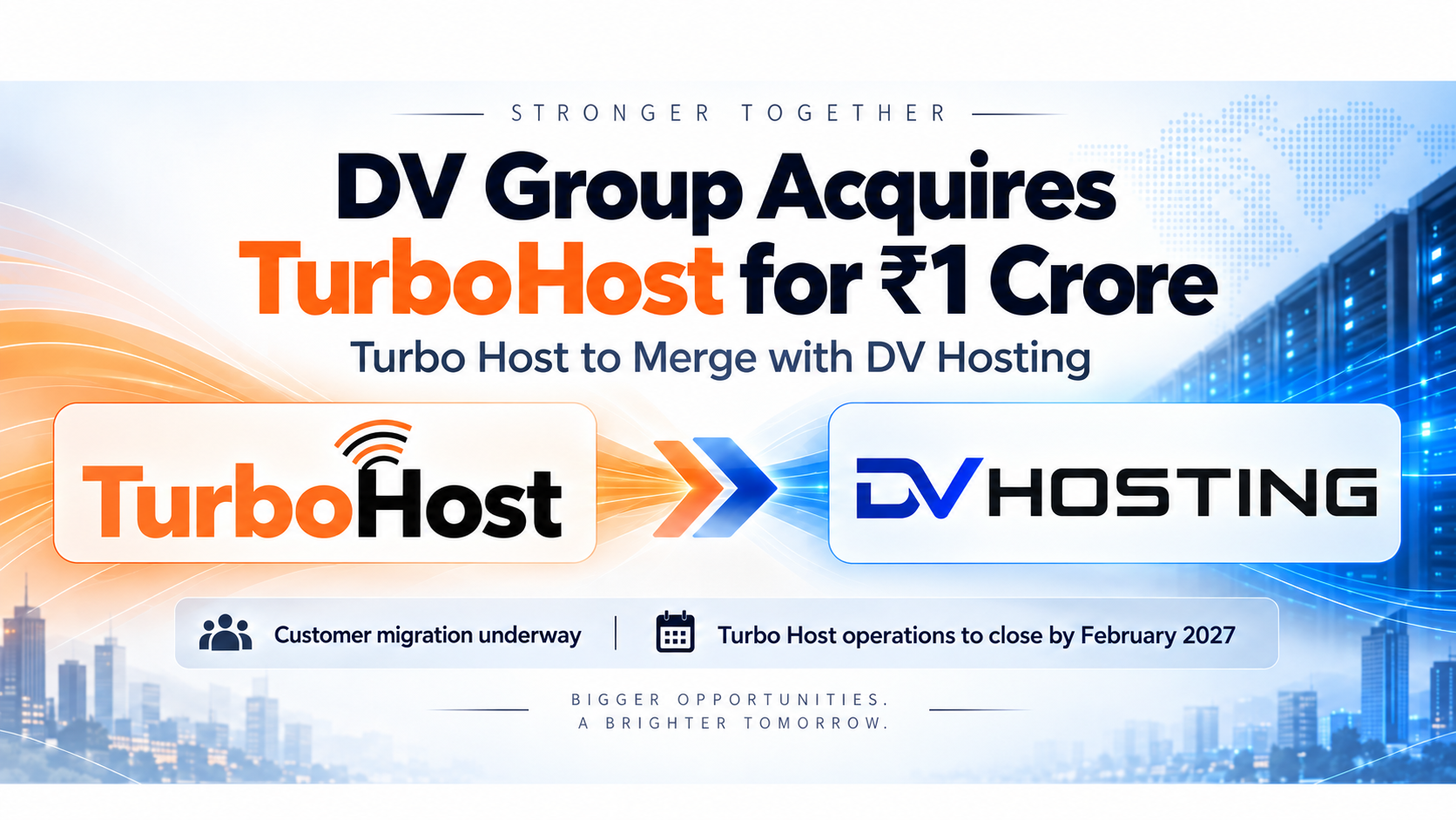 DV Group Acquires Turbo Host for ₹1 Crore, Announces Merger with DV Hosting